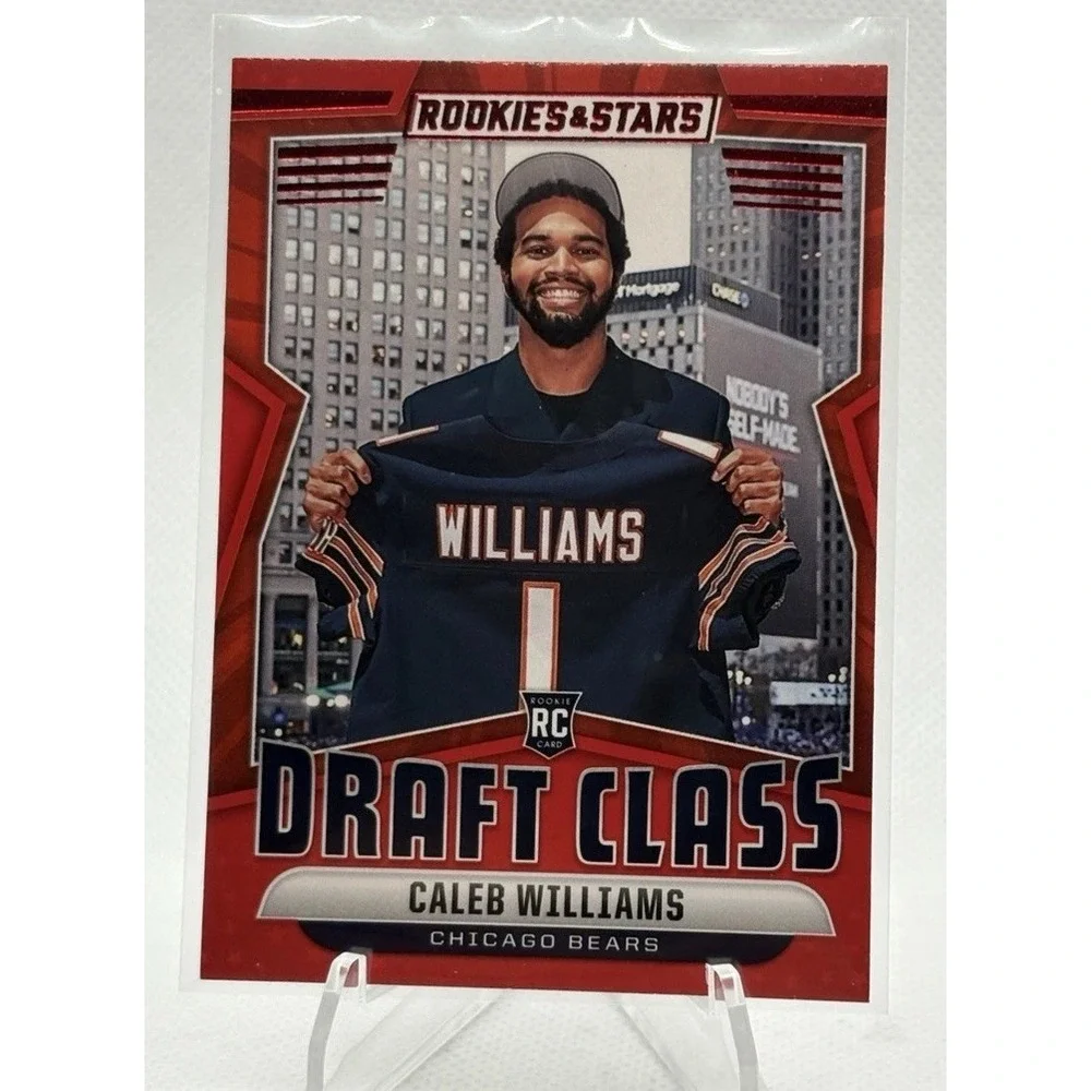 Caleb‎ Williams 2024 Panini Rookies & Stars  Draft Class Red Foil Rookie #DC-CWS